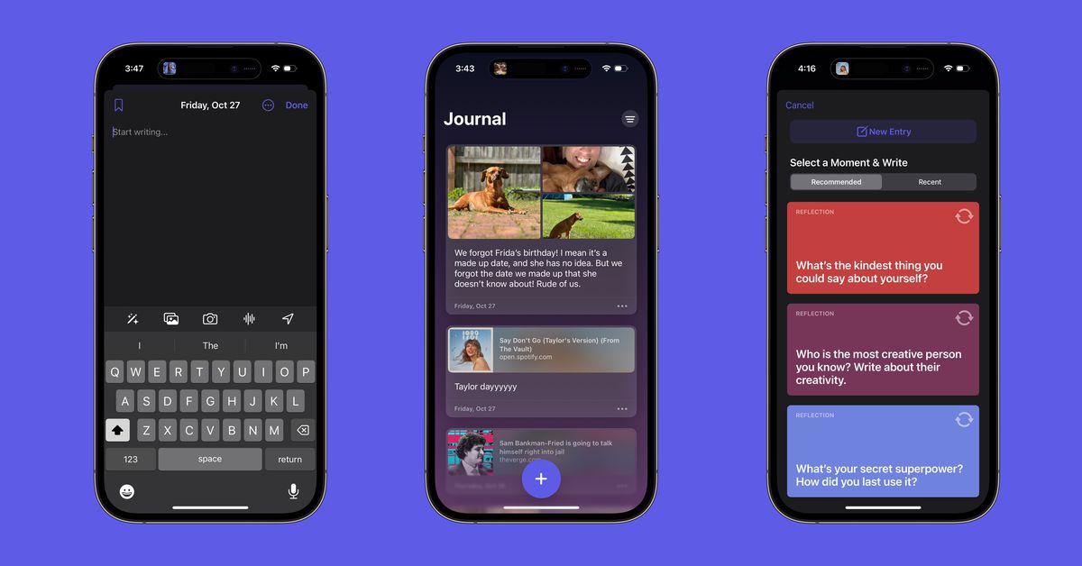 Apple’s Journal app is kind of smart — and kind of basic