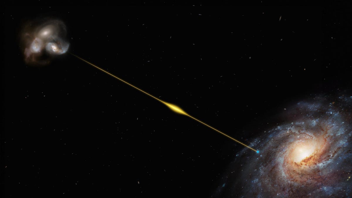Most Distant Fast Radio Burst Offers a Way to Weigh Universe