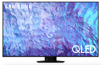 Samsung TV with blue abstract liquid screensaver